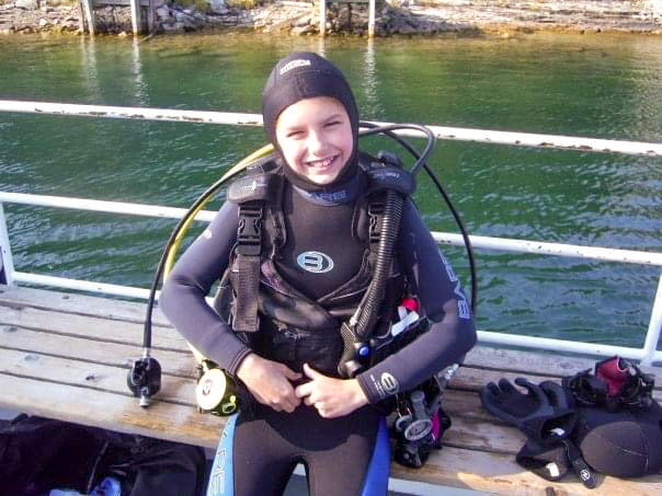 10-year old Alex is a certified Jr. Open Water Diver. SCUBA is safe and fun for divers of all ages.